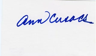 Ann Cusack autograph