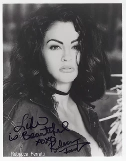 Rebecca Ferratti autograph