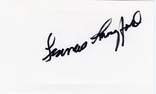 Frances Langford autograph