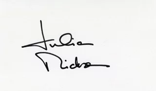 Julia Nickson autograph