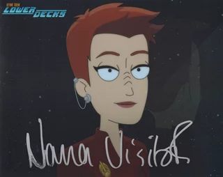 Nana Visitor autograph