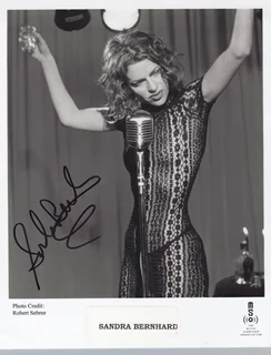 Sandra Bernhard autograph