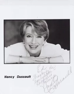 Nancy Dussault autograph