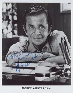 Morey Amsterdam autograph