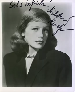 Hildegard Knef autograph