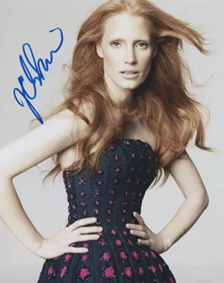 Jessica Chastain autograph