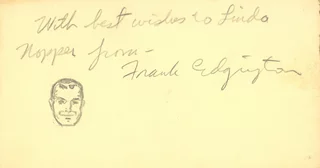 Frank Edgington autograph