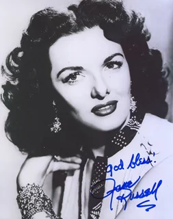 Jane Russell autograph