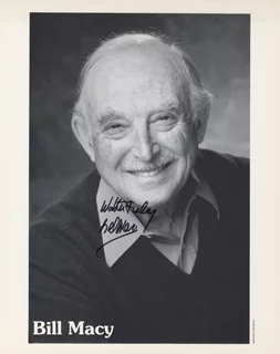 Bill Macy autograph