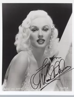 Mamie Van Doren autograph