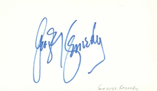 George Kennedy autograph