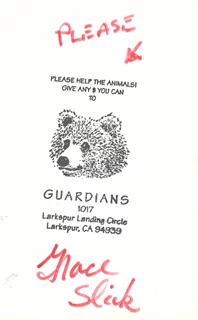 Grace Slick autograph