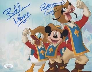 Mickey Mouse and Goofy autograph