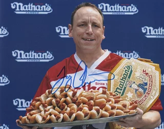 Joey Chestnut autograph