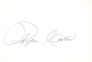 Phyllis Coates autograph