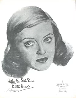 Bette Davis autograph