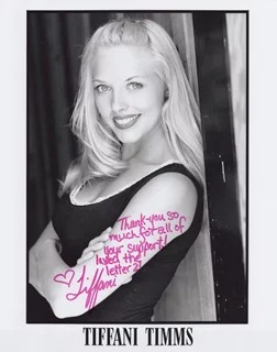 Tiffani Timms autograph