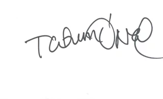 Tatum O'Neal autograph