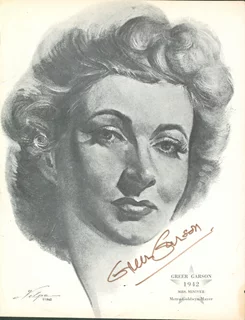 Greer Garson autograph