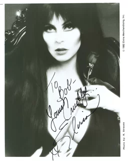Elvira autograph