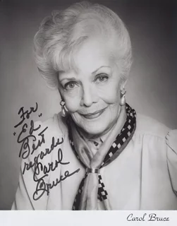 Carol Bruce autograph