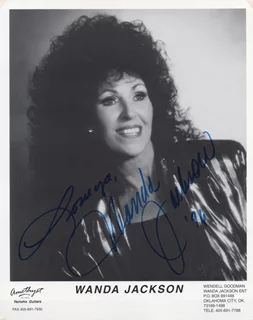 Wanda Jackson autograph