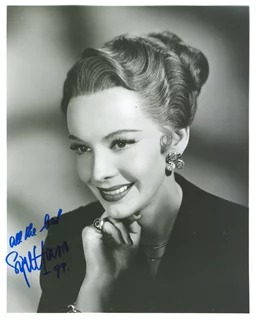 Signe Hasso autograph