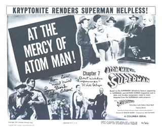 Atom Man vs Superman autograph