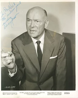 Dean Jagger autograph