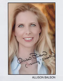 Allison Balson autograph