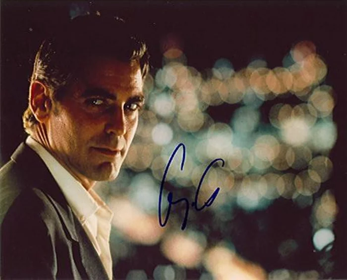 George Clooney autograph