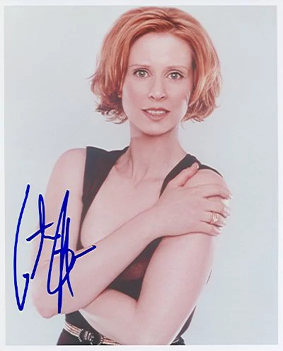 Cynthia Nixon autograph