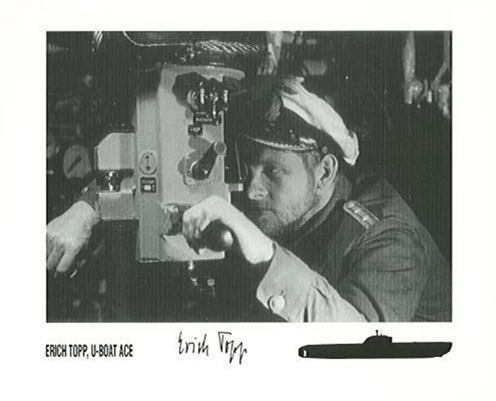 Erich Topp autograph