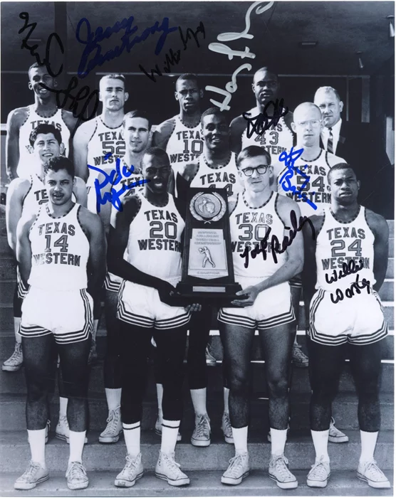 Texas Western autograph