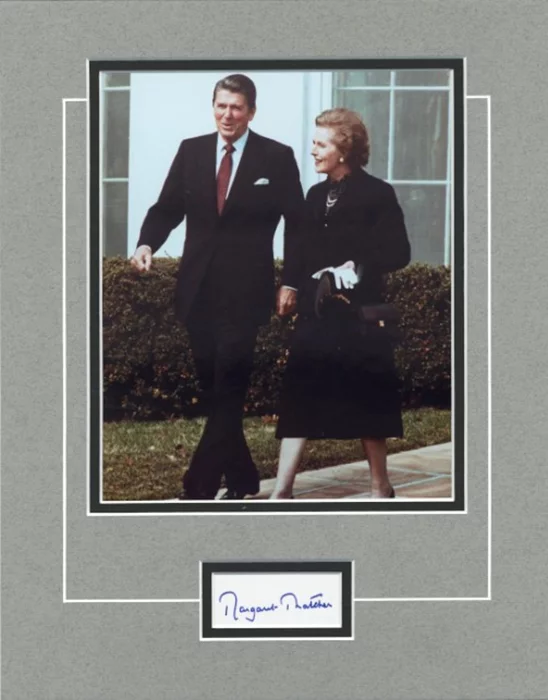 Margaret Thatcher autograph