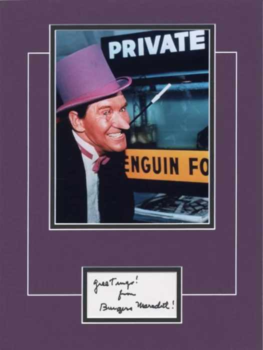 Burgess Meredith autograph