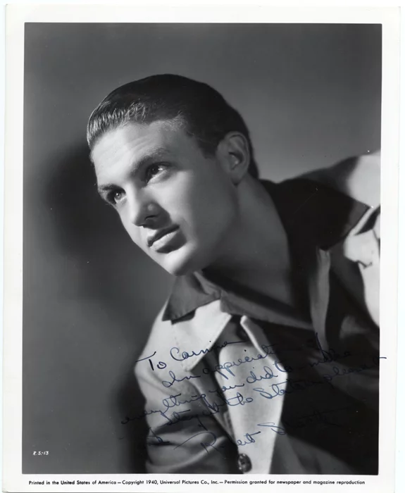 Robert Stack autograph
