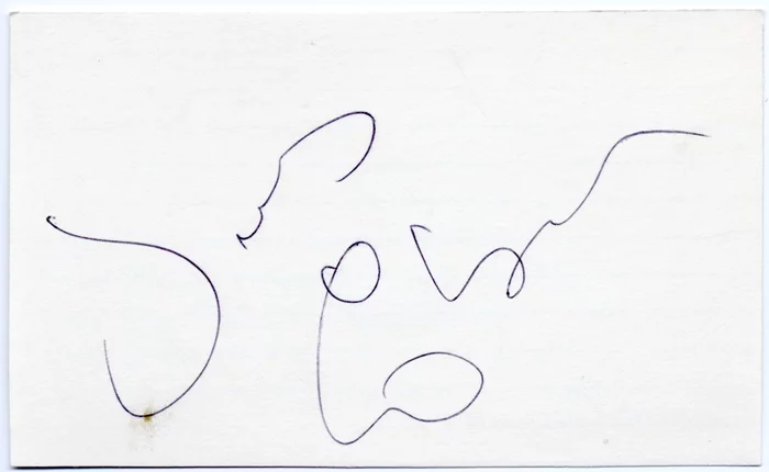 James Coburn autograph