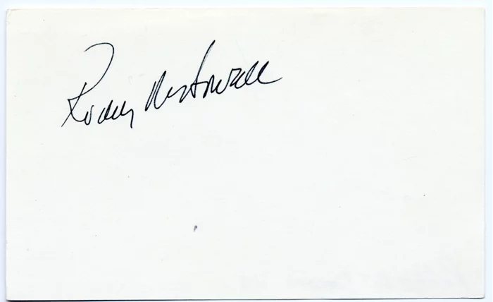 Roddy McDowall autograph