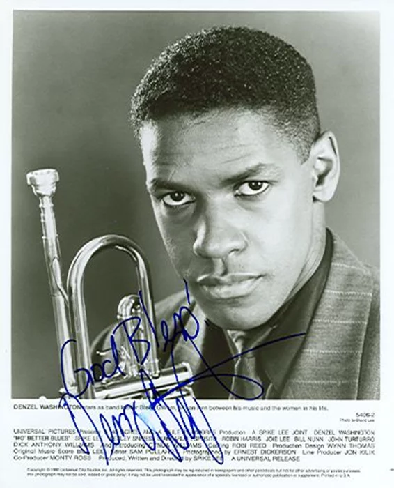 Denzel Washington autograph