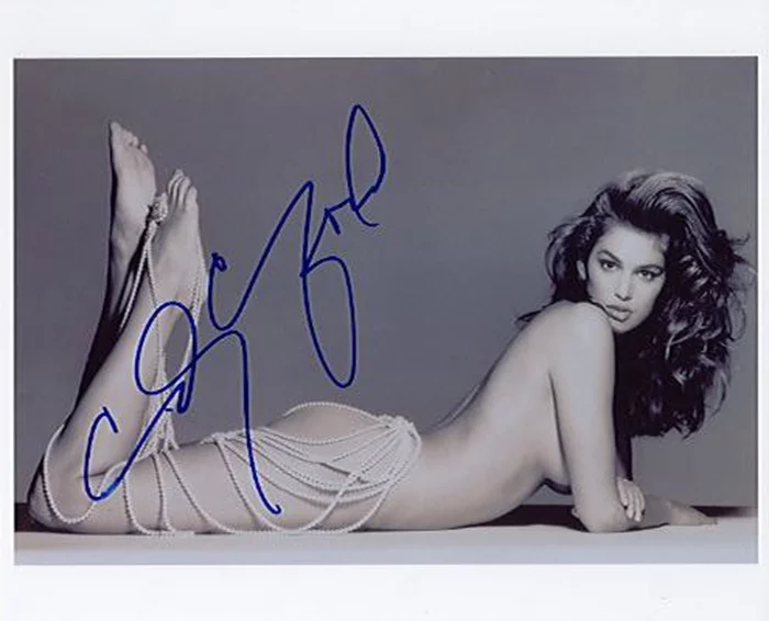 Cindy Crawford autograph