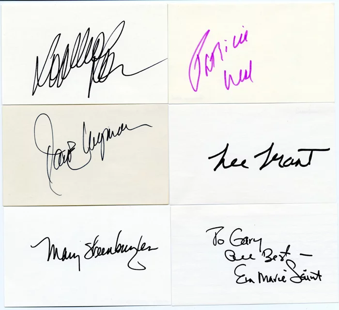 Oscar Winning Actress Lot autograph