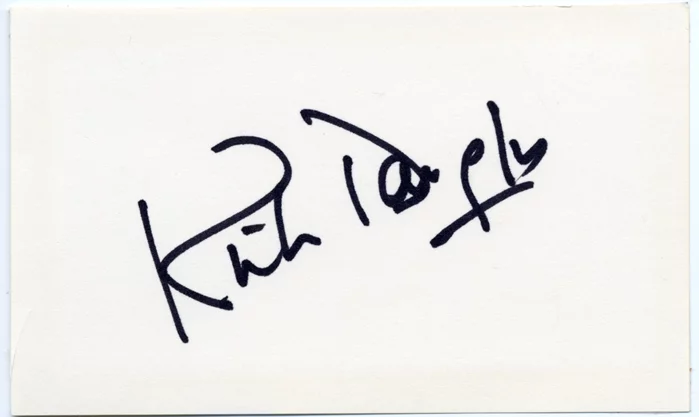 Kirk Douglas autograph