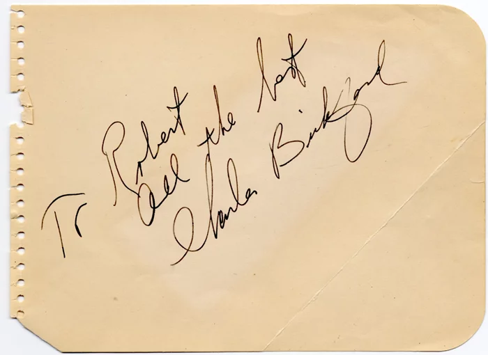 Charles Bickford autograph
