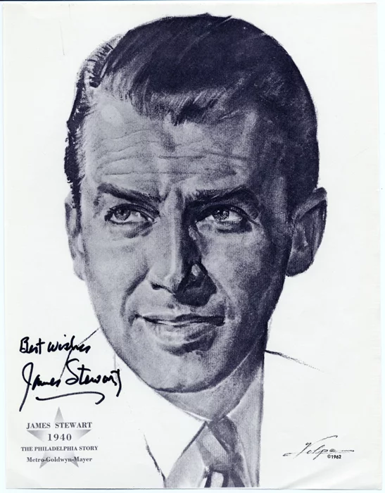 James Stewart autograph