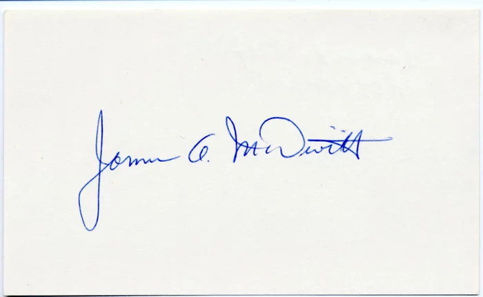 James A. McDivitt autograph