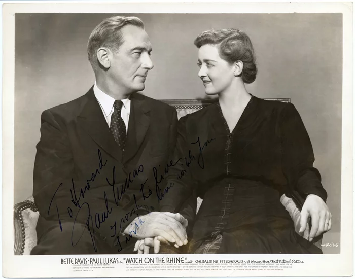 Paul Lukas autograph
