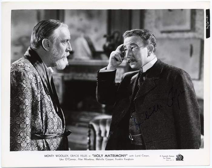 Melville Cooper autograph