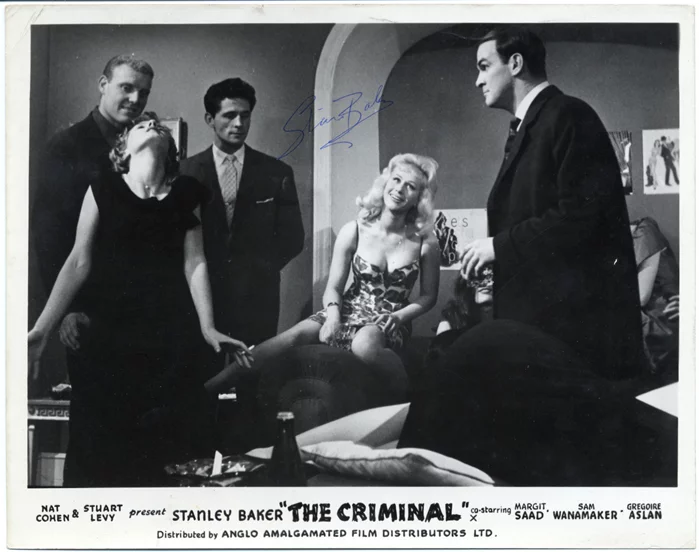 Stanley Baker autograph
