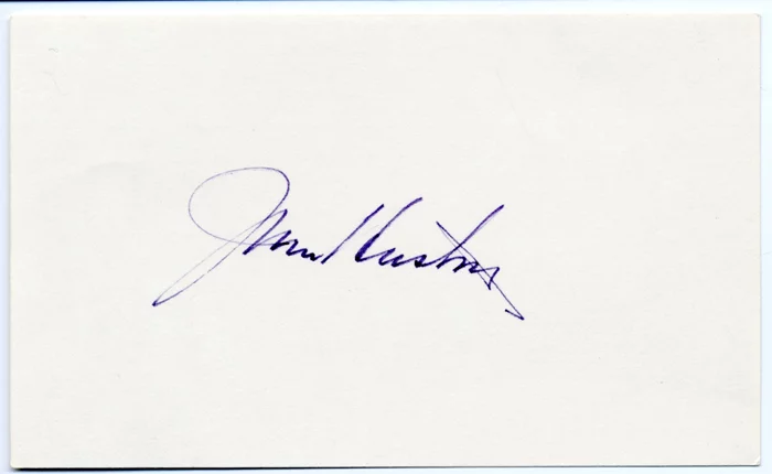 John Huston autograph